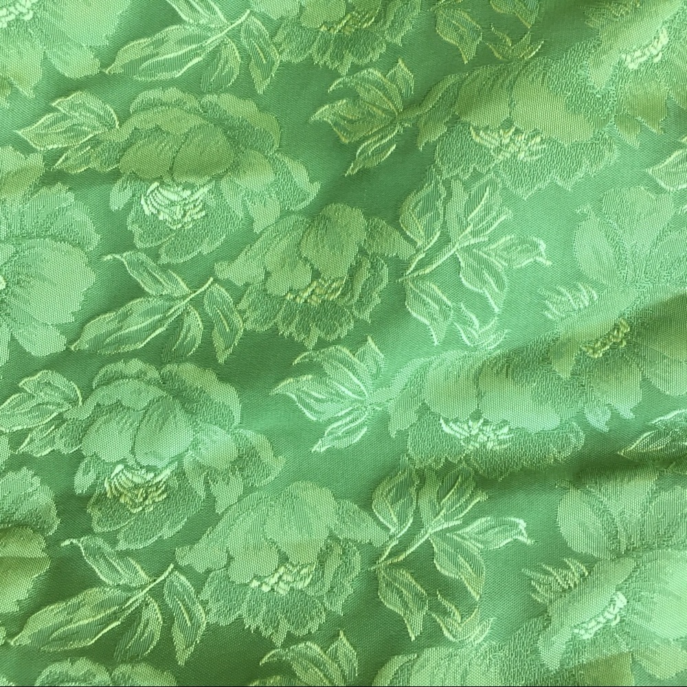 TRUE VINTAGE Green Floral 2PC Sheath Dress & Jackt - Picture 7 of 9